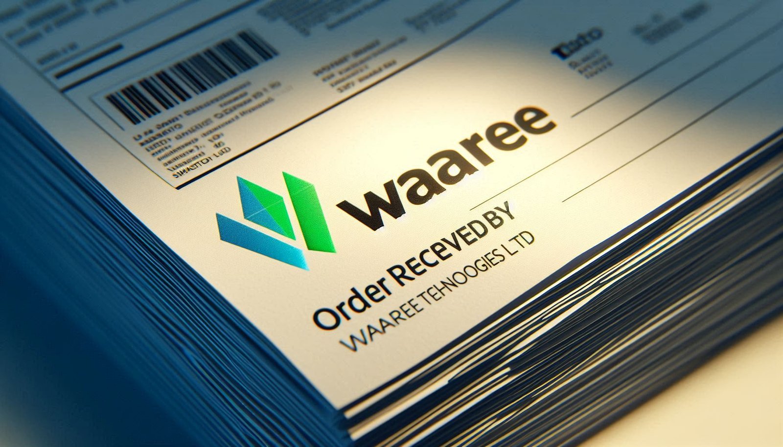 Waaree Technologies Ltd.: order receipt